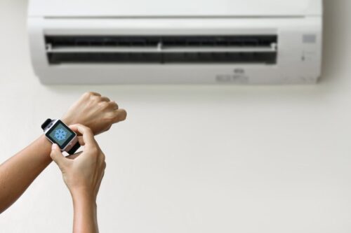 Climate control and AC with a smartwatch